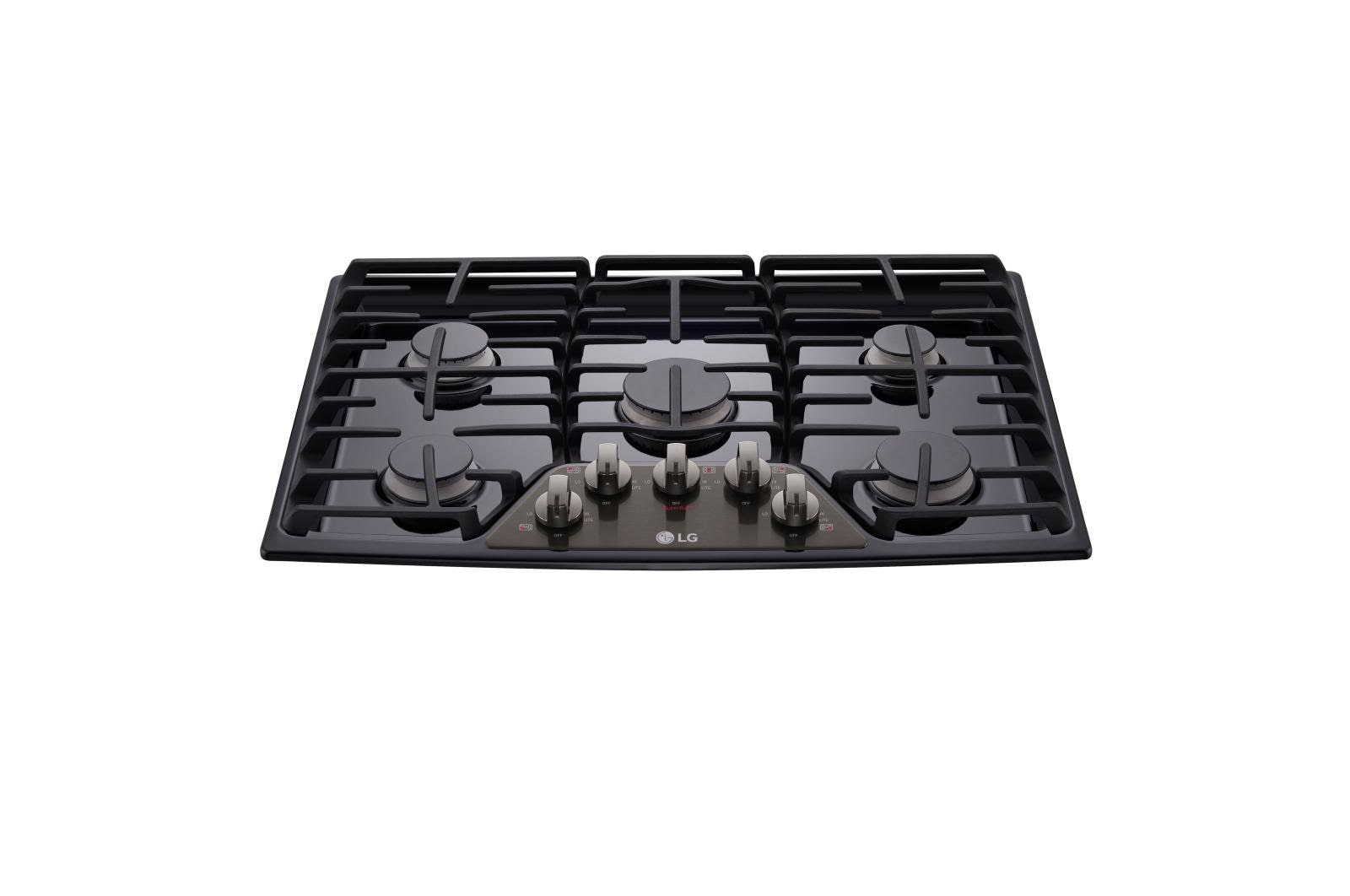 LG 30'' Gas Cooktop with SuperBoil™ (LCG3011BD) LG USA