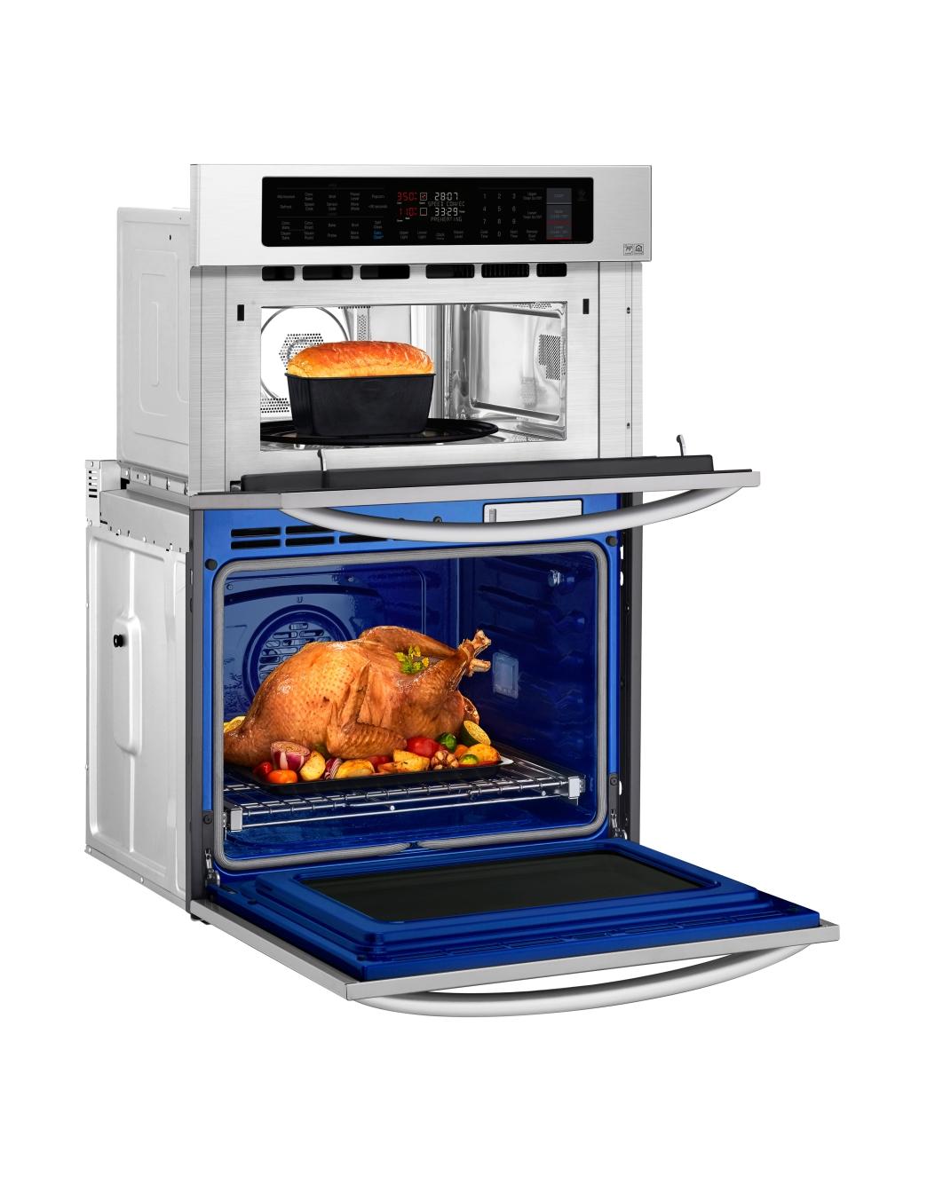 LG 1.7/4.7 cu. ft. Smart wifi Enabled Combination Double Wall Oven