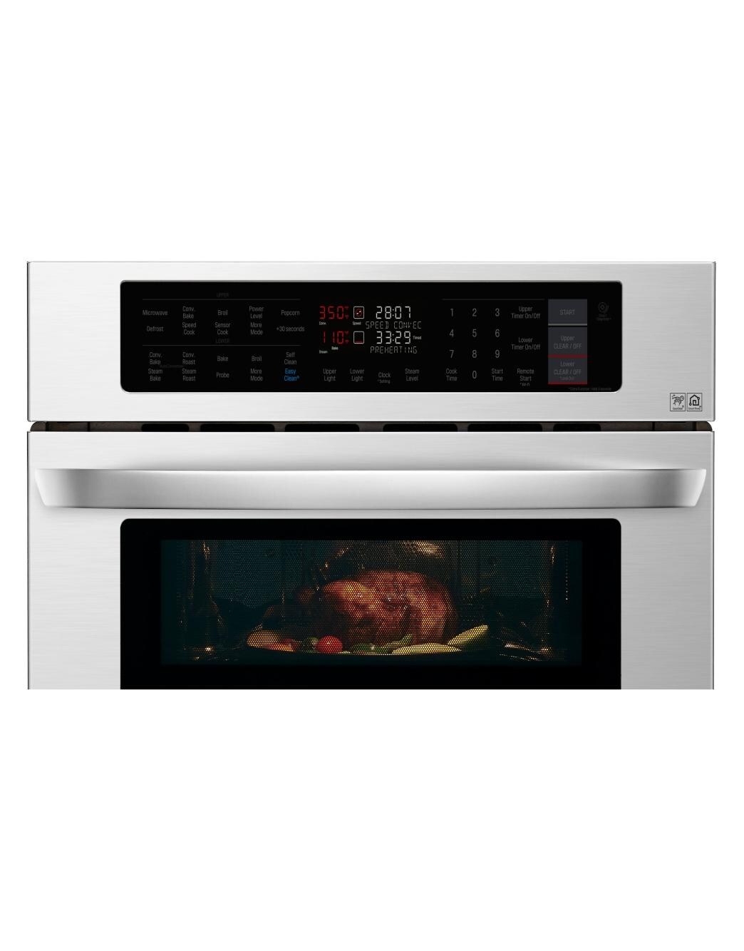 LG 1.7/4.7 cu. ft. Smart wifi Enabled Combination Double Wall Oven