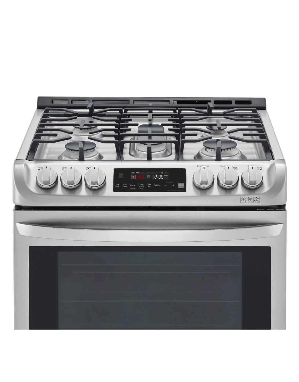 LG 6.3 cu. ft. Smart wifi Enabled Dual Fuel Slidein Range with
