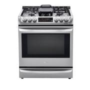 LG 6.3 cu. ft. Smart wi-fi Enabled Dual Fuel Slide-in Range with ProBake Convection® and EasyClean®, LSD4913ST, thumbnail 1