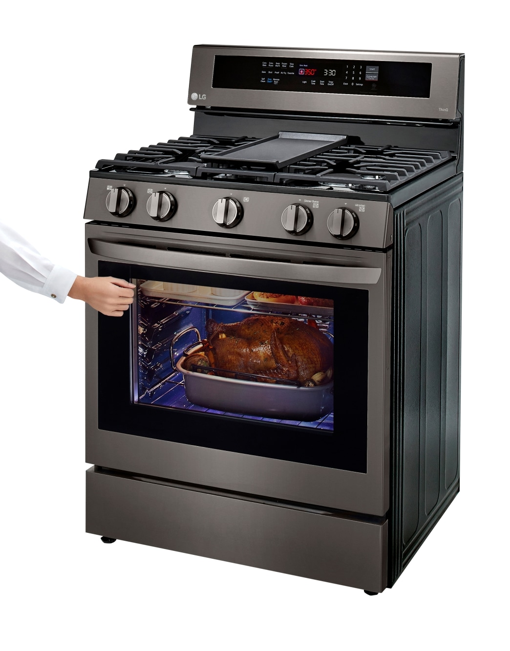 LG LRGL5825D InstaView Gas Range with Air Fryer LG USA