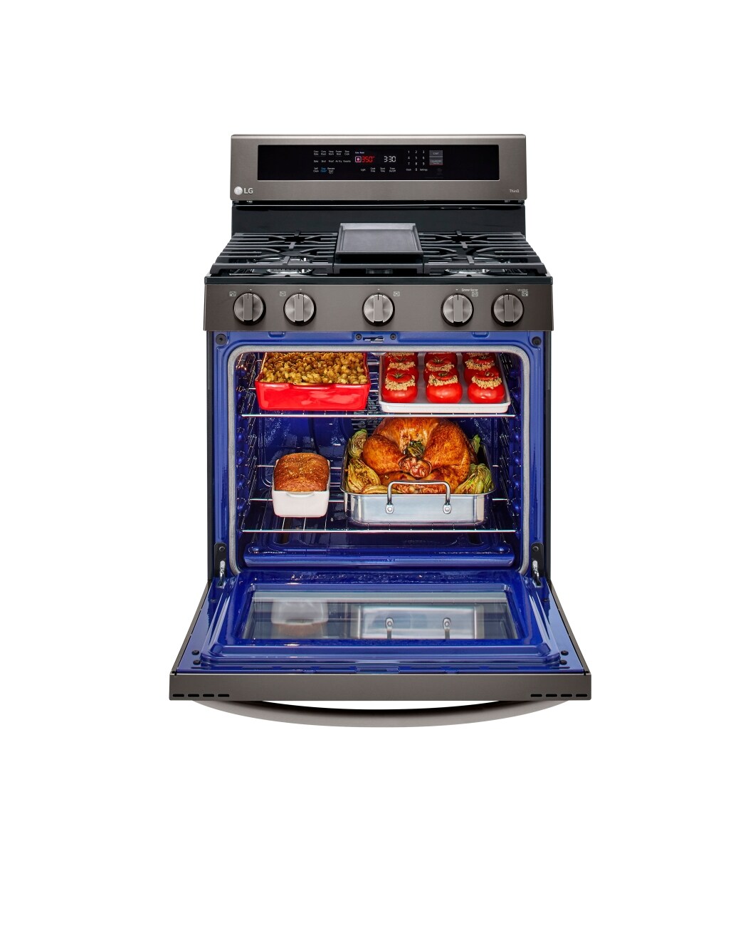 LG LRGL5825D InstaView Gas Range with Air Fryer LG USA