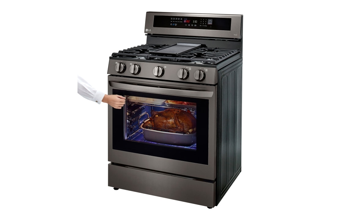 30 gas range with air fryer