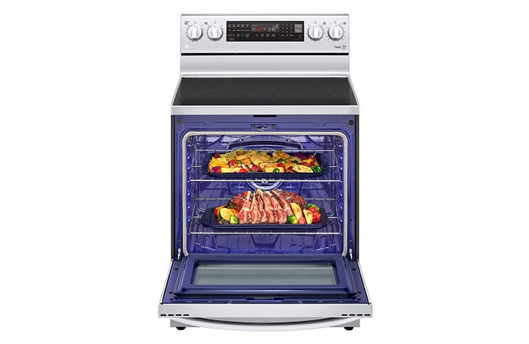 LG LREL6325F 6.3 cu. ft. Electric Single Smart Oven Range with AirFry