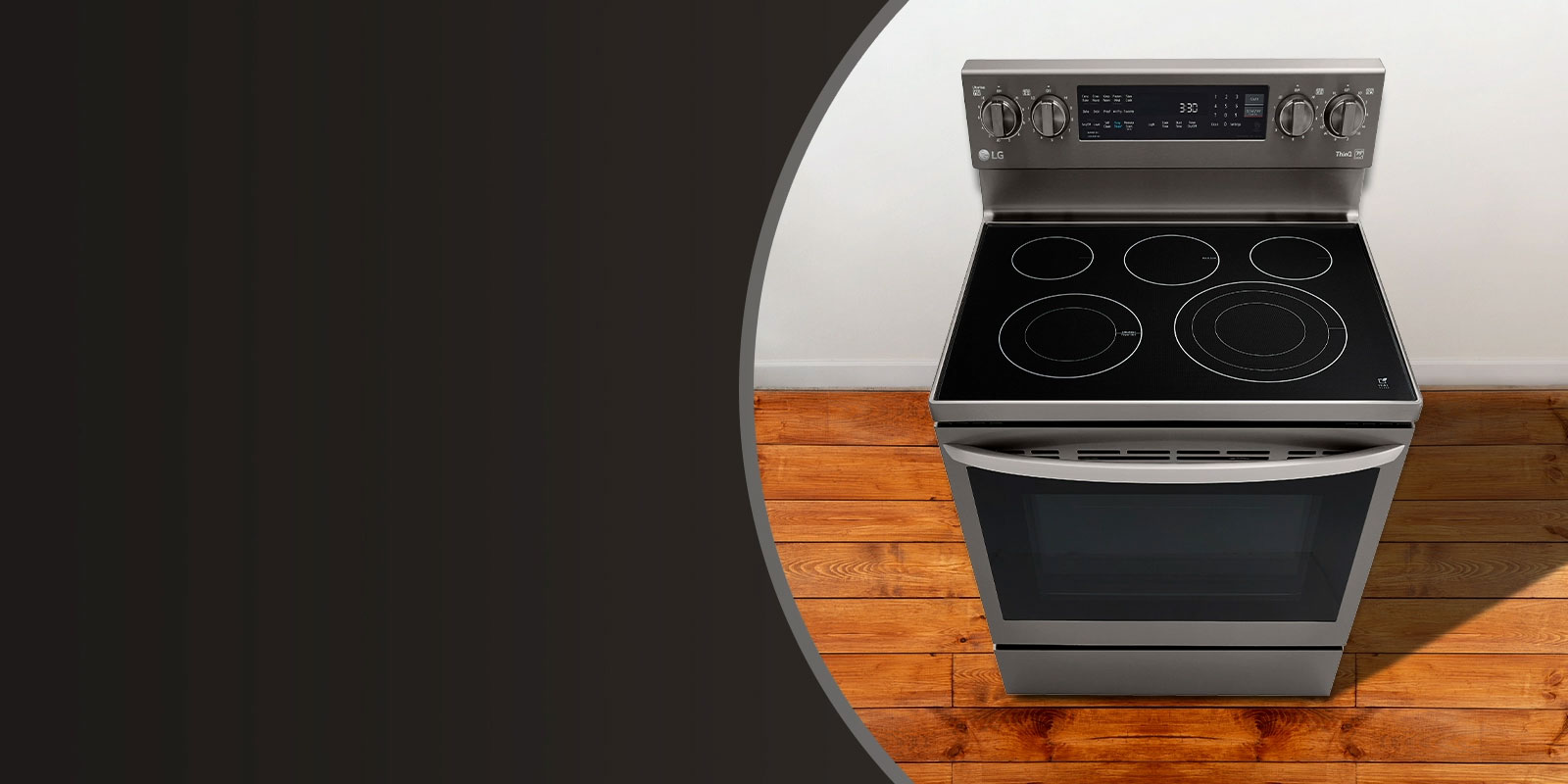 LG LREL6325F 6.3 cu. ft. Electric Single Smart Oven Range with AirFry