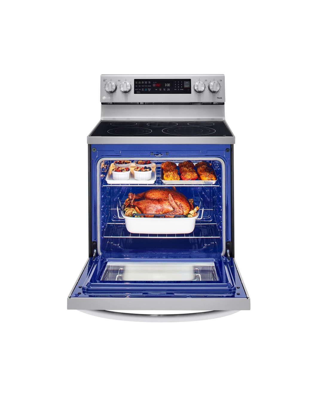 LG LREL6325F InstaView Electric Range with Air Fryer LG USA