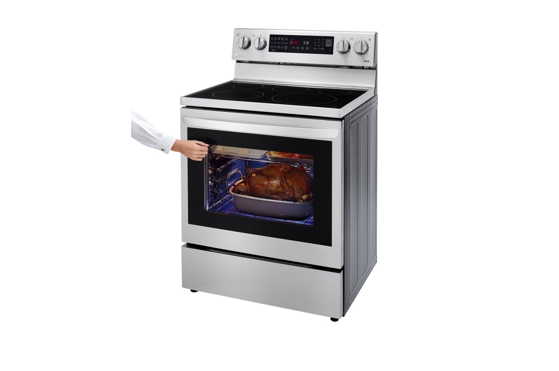 electric stove with convection oven