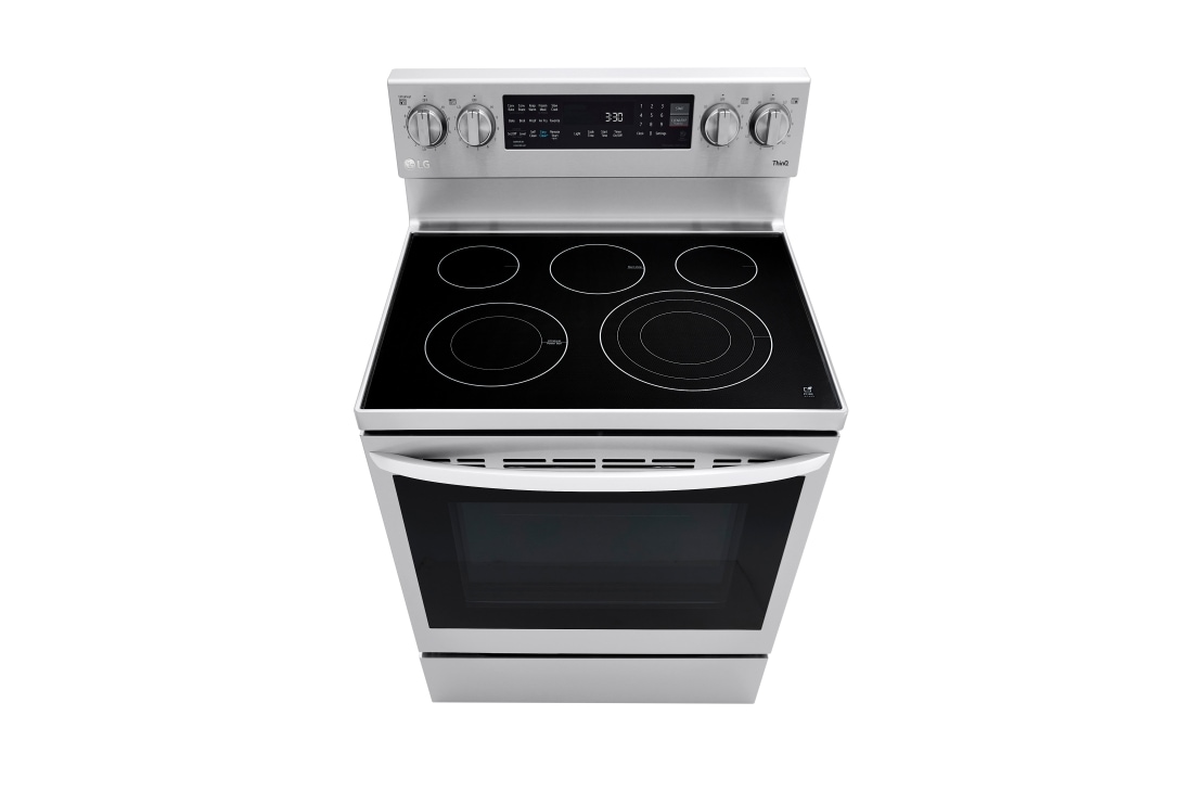 lg glass top range