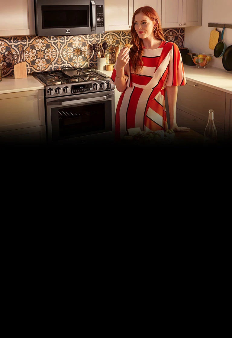 LG STUDIO kitchen lifestyle with talent