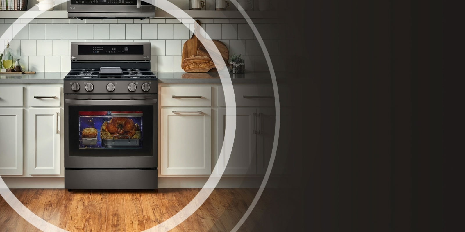 LG LRGL5825F InstaView Gas Range with Air Fryer LG USA