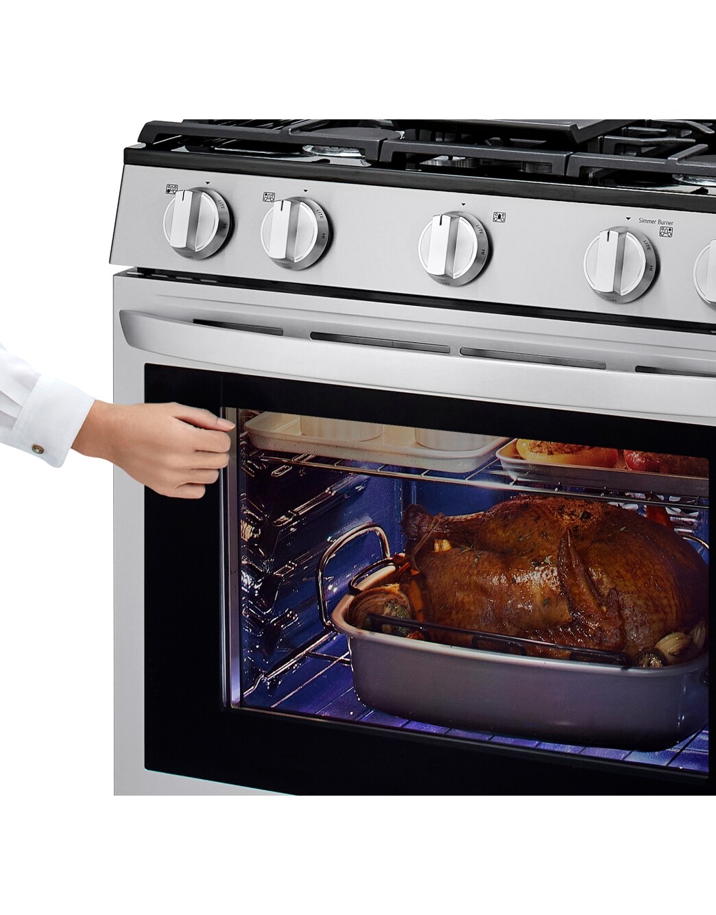 LG LRGL5825F InstaView Gas Range with Air Fryer LG USA