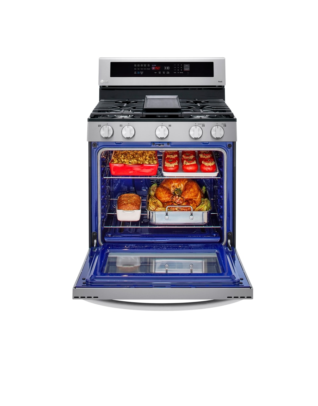 LG LRGL5825F InstaView Gas Range with Air Fryer LG USA