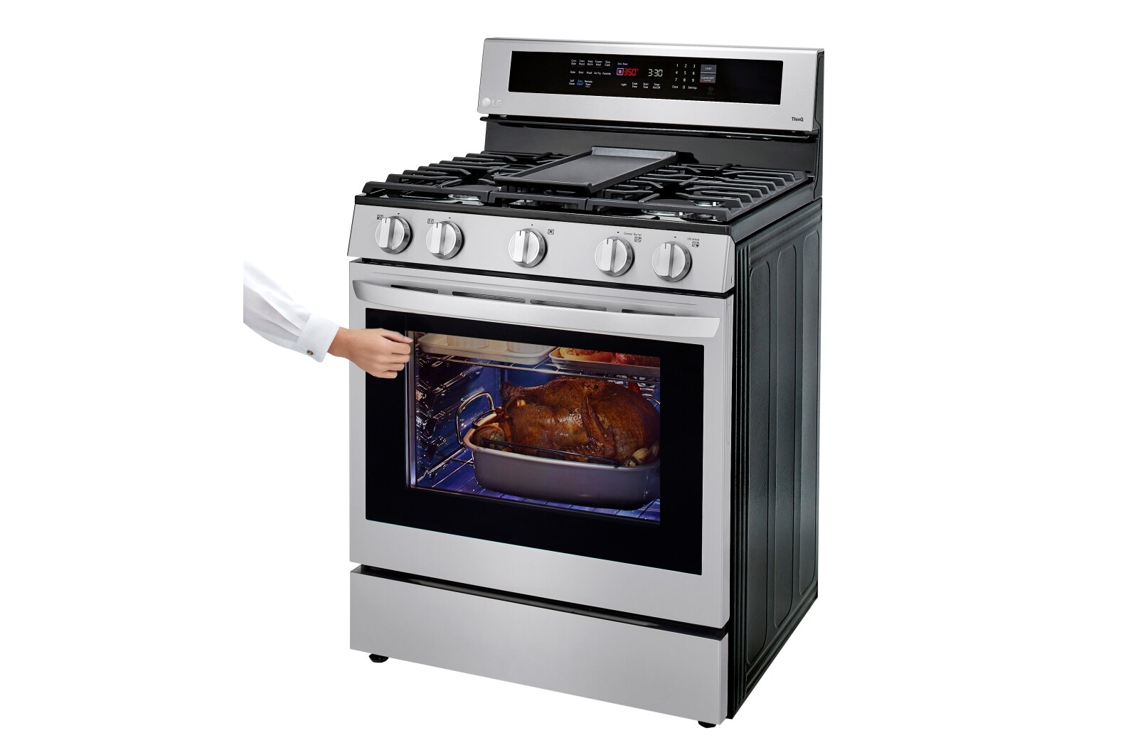 LG 5.8 cu ft. Smart WiFi Enabled True Convection InstaView® Gas Range