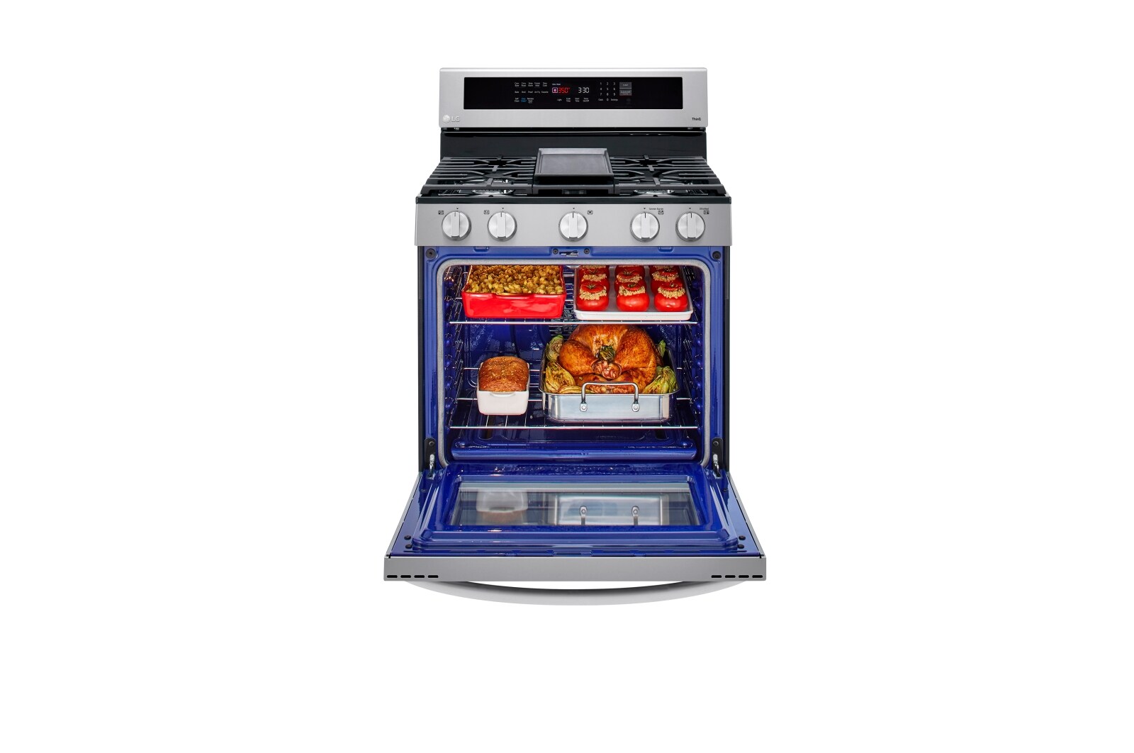 LG 5.8 cu ft. Smart WiFi Enabled True Convection InstaView® Gas Range