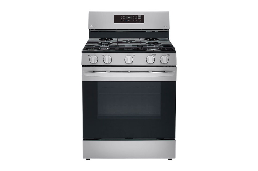 gas range with air fryer