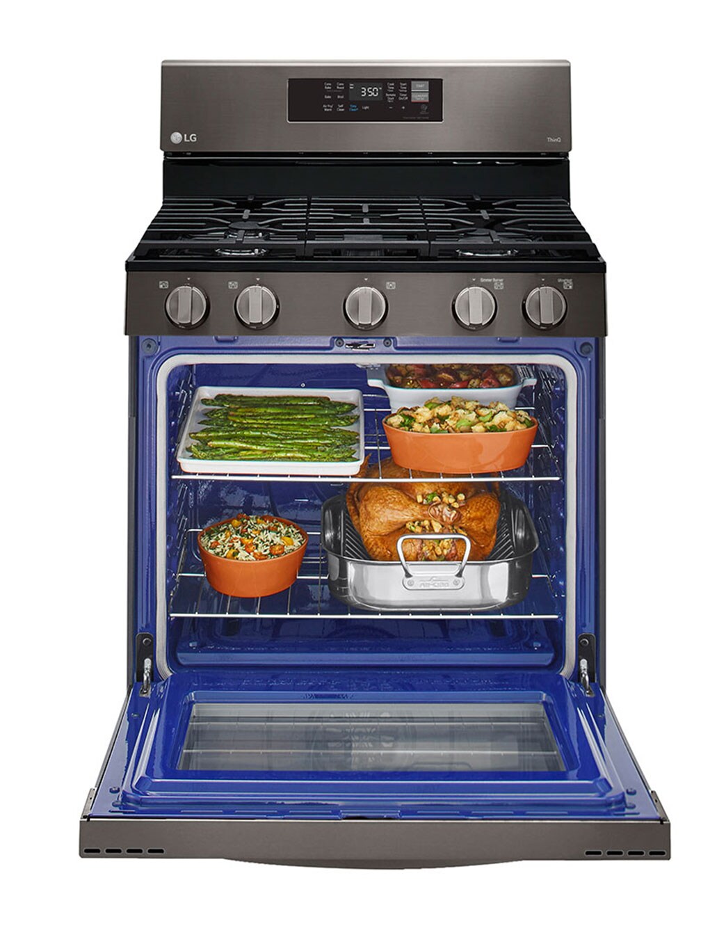 LG 5.8 cu ft. Smart WiFi Enabled Fan Convection Gas Range with Air Fry