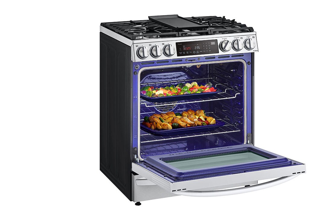 LG 6.3 cu ft. Smart WiFi Enabled ProBake Convection® InstaView™ Gas