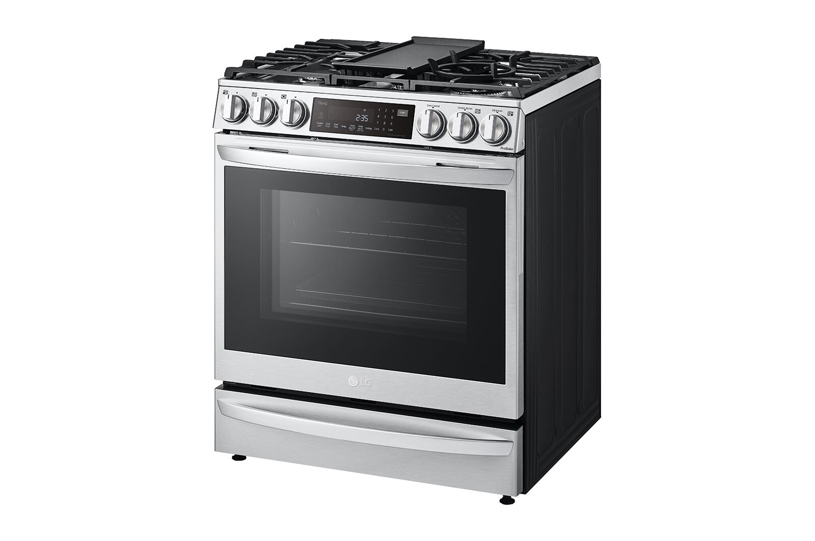 LG 6.3 cu ft. Smart WiFi Enabled ProBake Convection® InstaView™ Gas Slidein Range with Air Fry