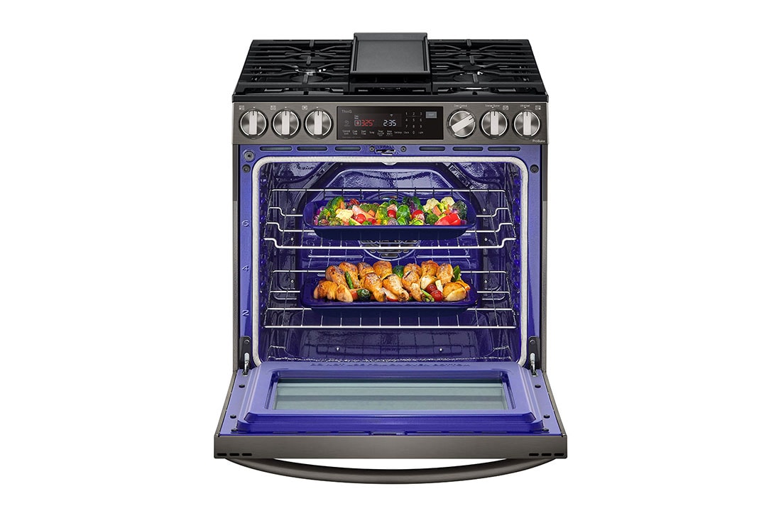 LG 6.3 cu ft. Smart wi-fi Enabled ProBake Convection® InstaView® Gas Slide-In Range with Air Fry, LSGL6335D, thumbnail 6
