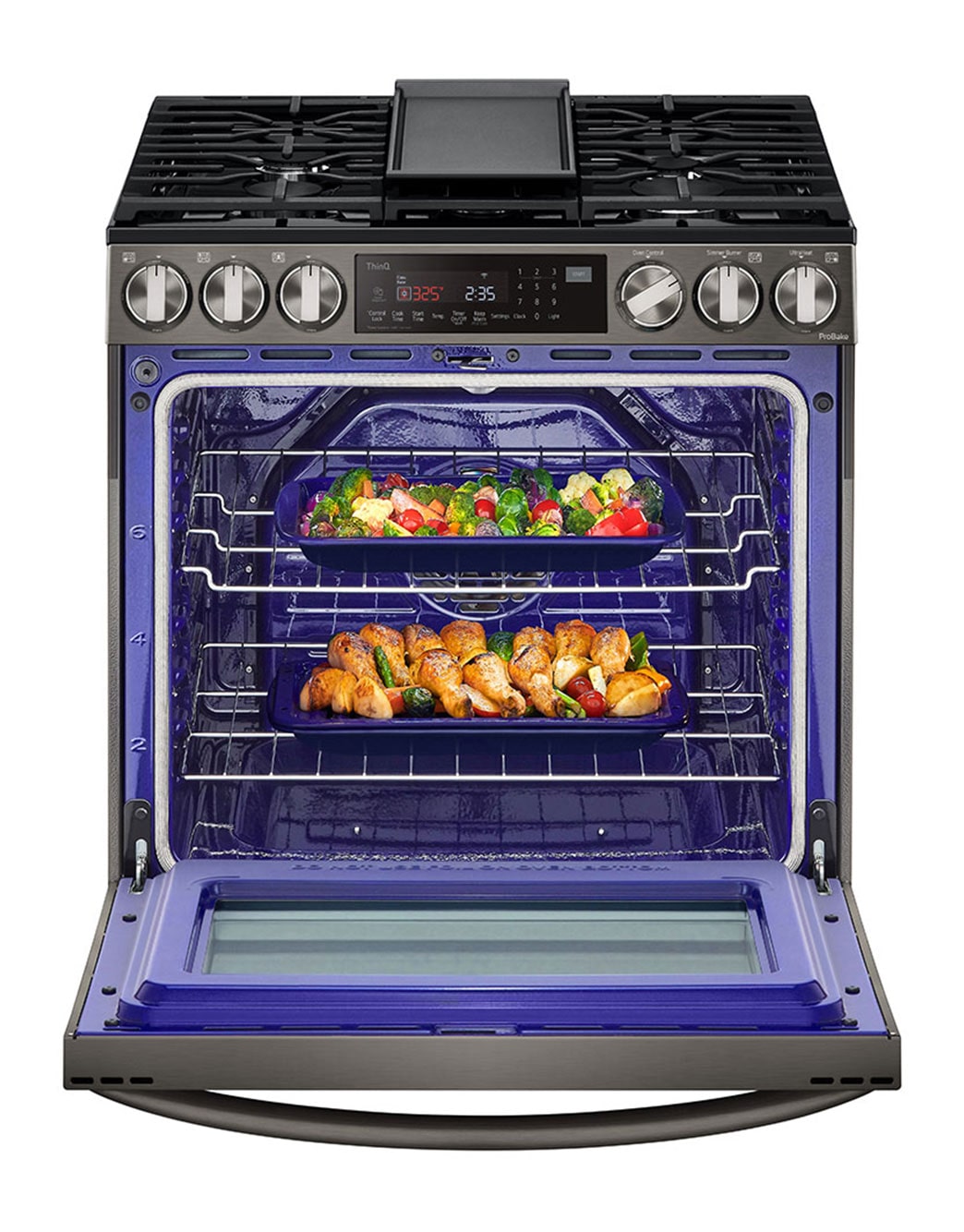 LG 6.3 cu ft. Smart wifi Enabled ProBake Convection® InstaView® Gas