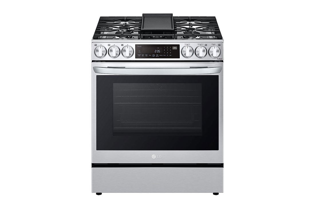 LG 6.3 Cu ft Electric Range with Instaview - Stainless Steel