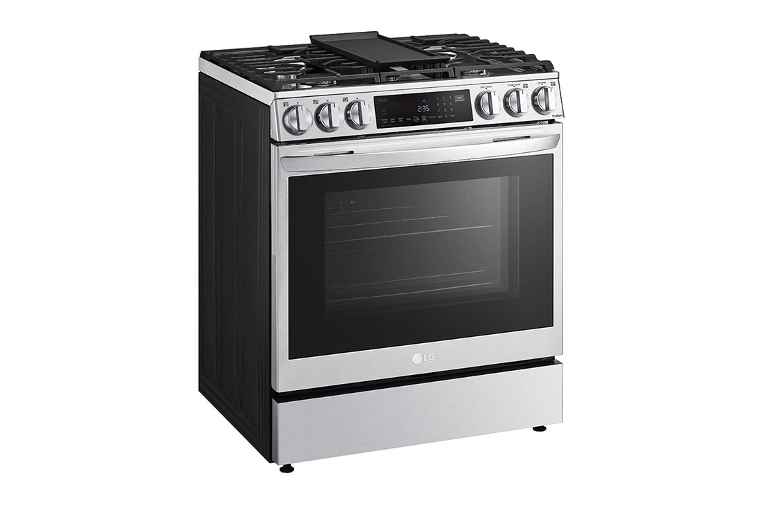 LG 6.3 cu ft. Smart wi-fi Enabled ProBake Convection® InstaView® Gas Slide-In Range with Air Fry, LSGL6335F, thumbnail 2