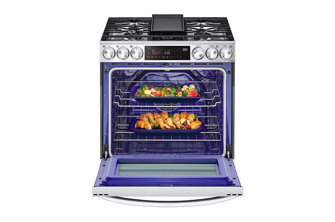 LG 6.3 cu ft. Smart wi-fi Enabled ProBake Convection® InstaView® Gas Slide-In Range with Air Fry, LSGL6335F, thumbnail 6