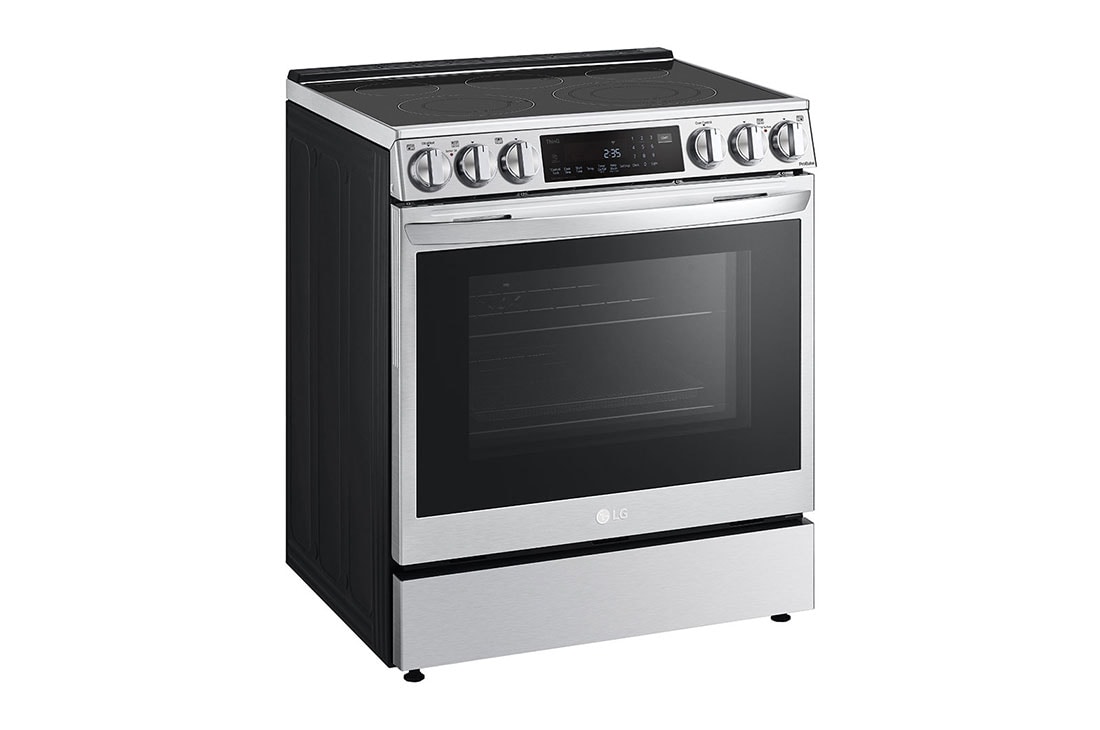 LG LSEL6333F 30 Inch Electric Slide-In Smart Range with 5 Elements, 6.3 cu  ft. Convection Oven, UltraHeat™ Element, Storage Drawer, Air Fry, and  EasyClean®+Self Clean: PrintProof™ Stainless Steel