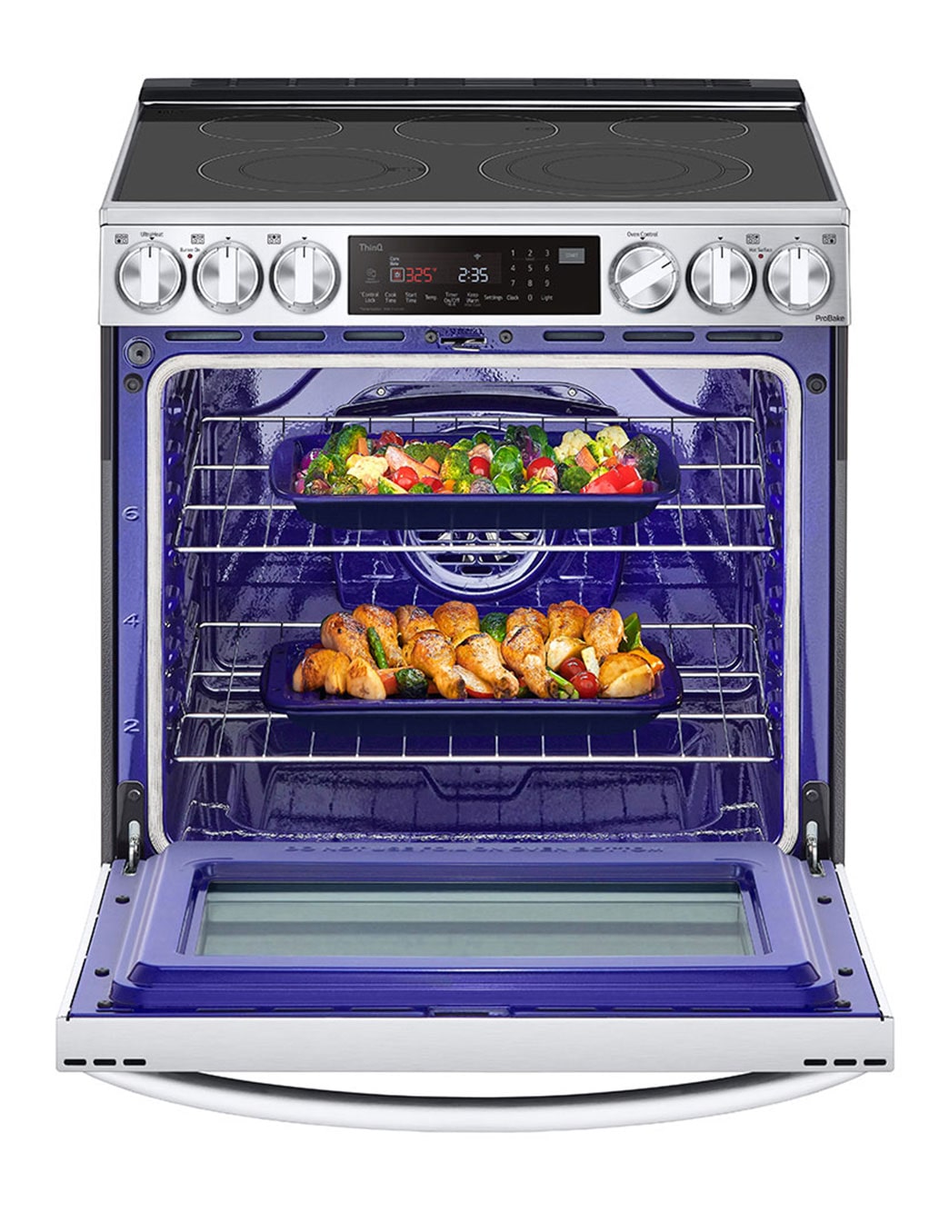 LG LSEL6335F 6.3 cu ft. Smart wifi Enabled ProBake Convection