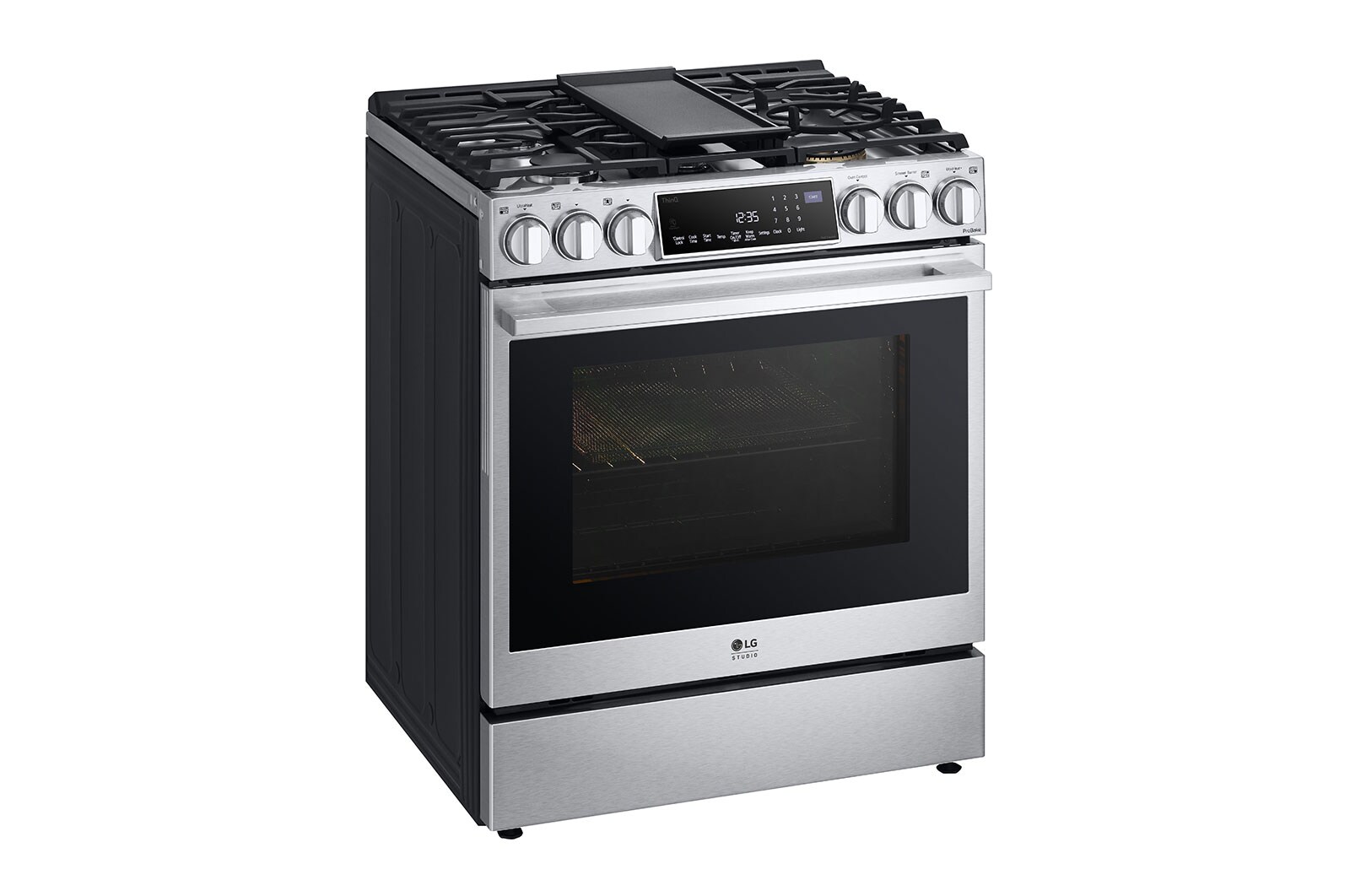 LG ﻿LG STUDIO 6.3 cu. ft. InstaView® Gas Slidein Range with ProBake