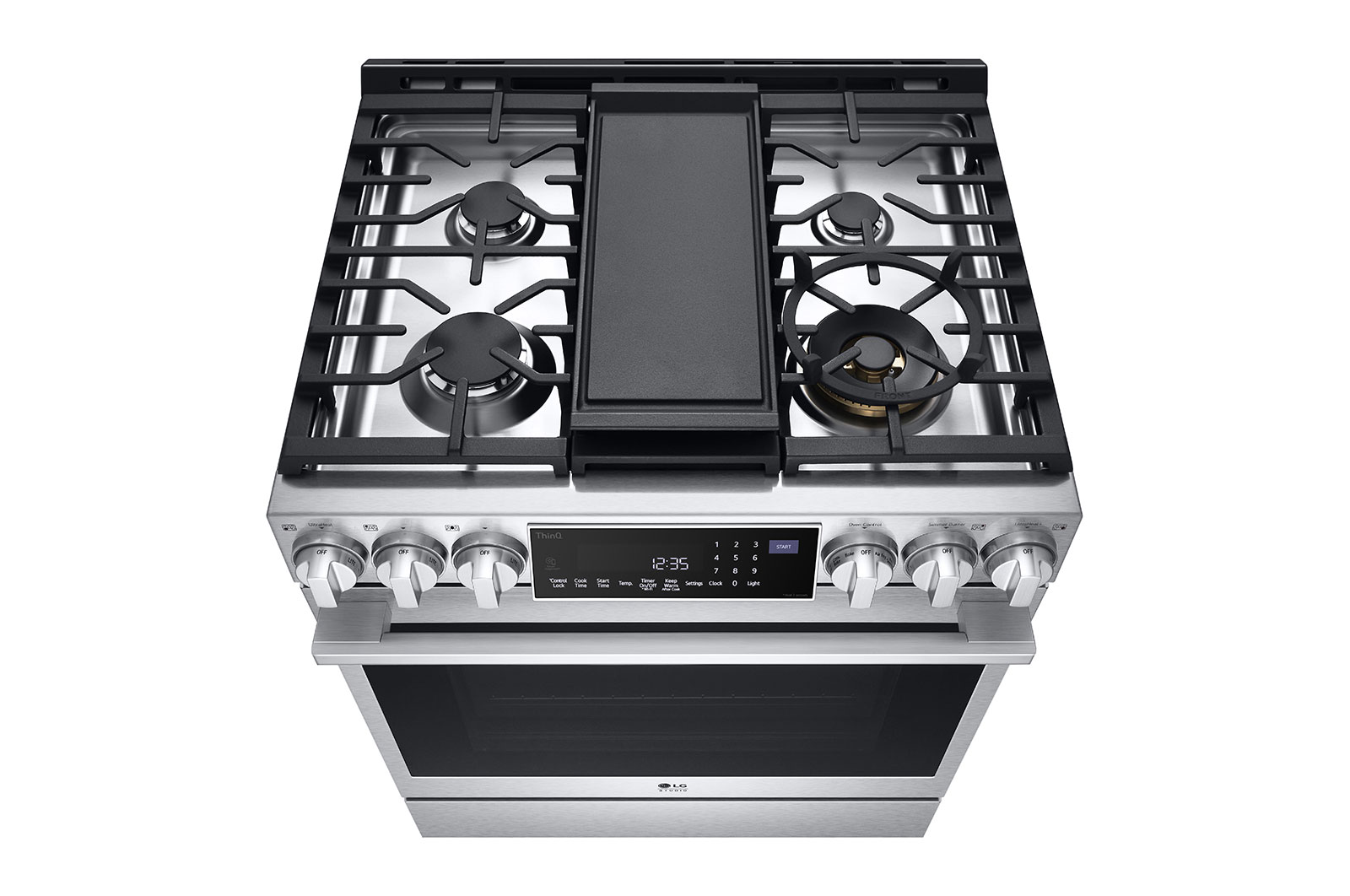 LG ﻿LG STUDIO 6.3 cu. ft. InstaView® Gas Slidein Range with ProBake