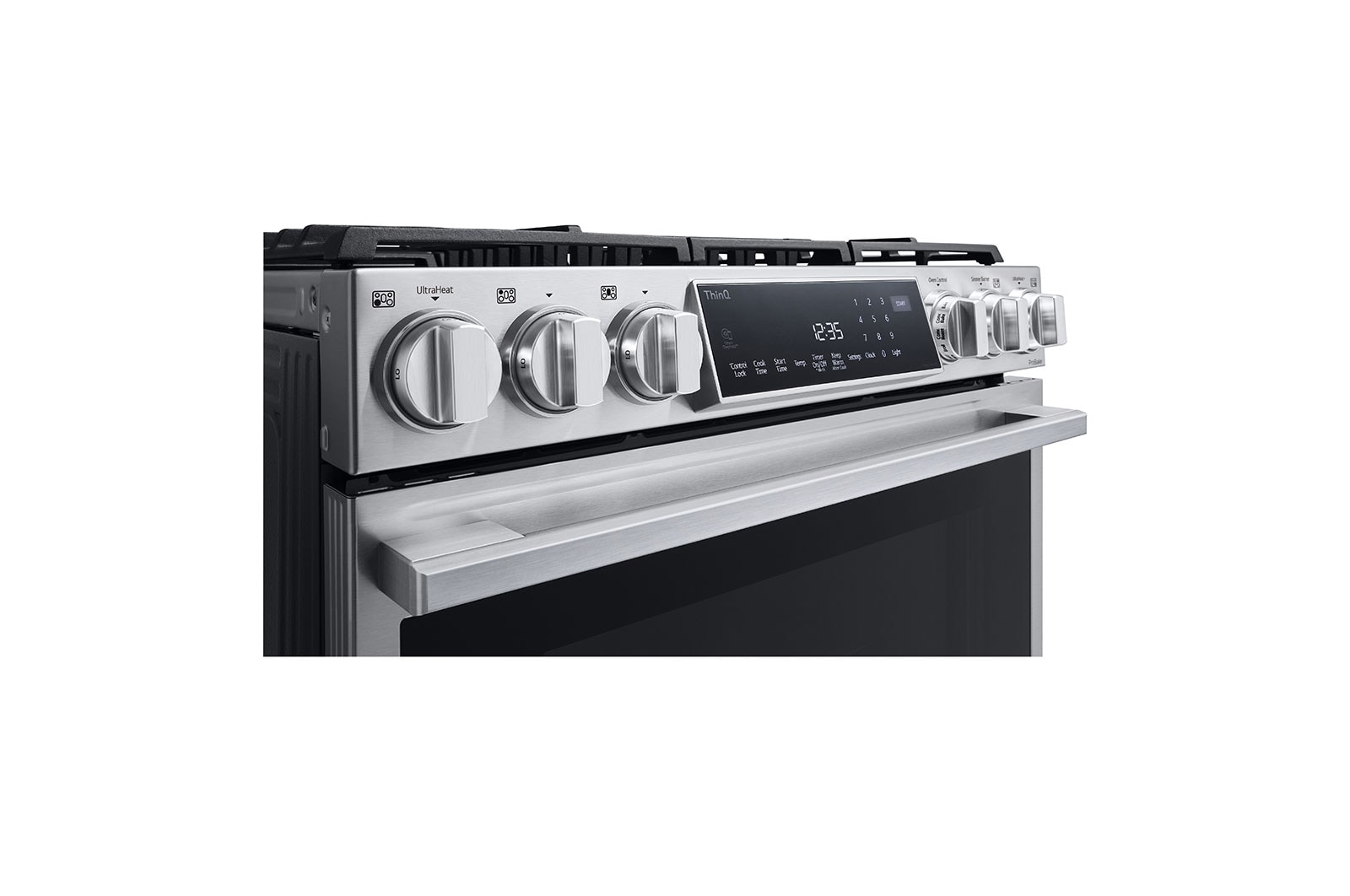 LG ﻿LG STUDIO 6.3 cu. ft. InstaView® Gas Slidein Range with ProBake