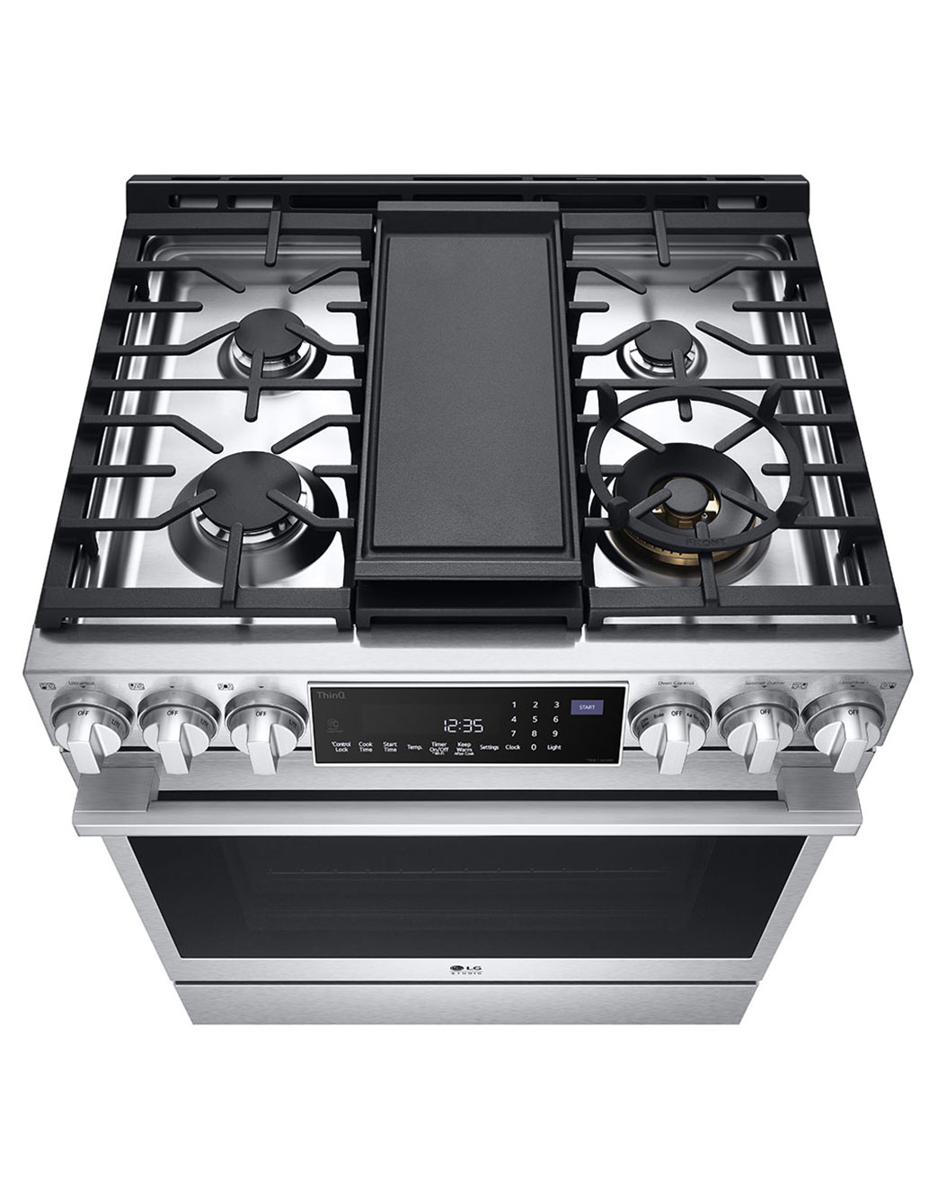 LG ﻿LG STUDIO 6.3 cu. ft. InstaView® Gas Slidein Range with ProBake