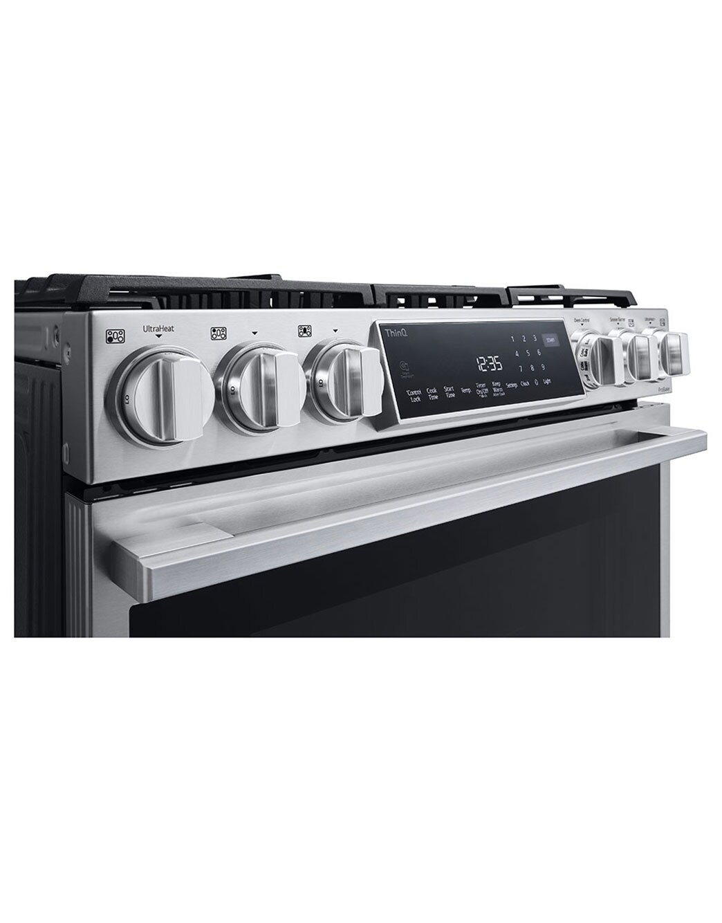 LG ﻿LG STUDIO 6.3 cu. ft. InstaView® Gas Slidein Range with ProBake Convection® and Air Fry
