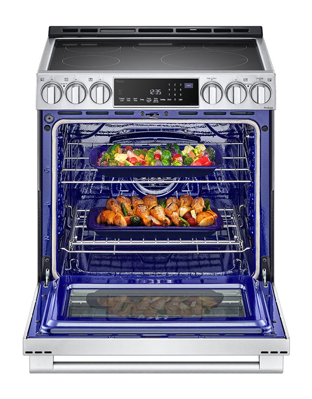 LG STUDIO 6.3 cu. ft. InstaView® Electric Slidein Range with ProBake Convection® and Air Fry