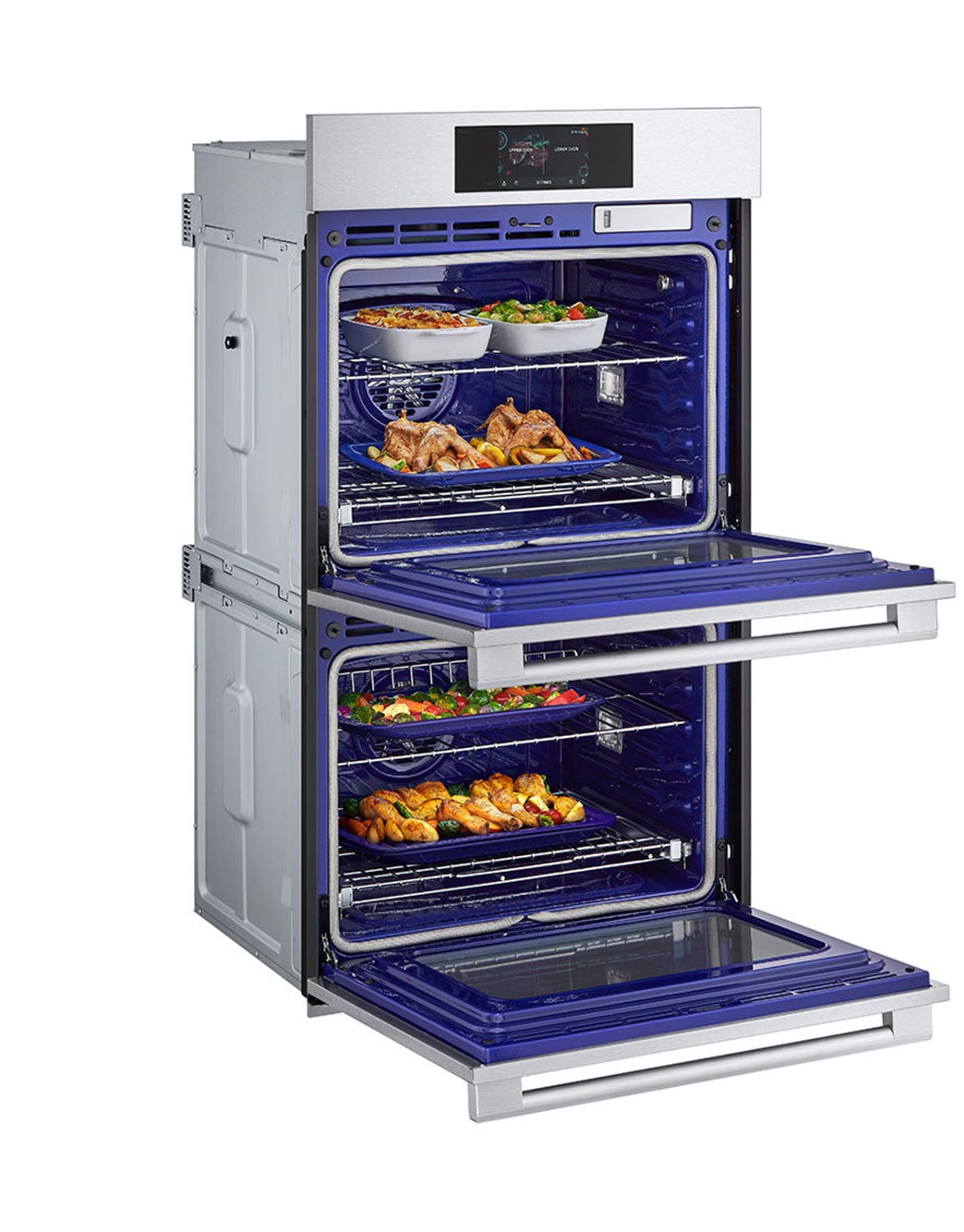 lg double wall oven with air fryer