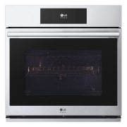 LG STUDIO 4.7 cu. ft. Smart  InstaView® Electric Single Built-In Wall Oven with Air Fry & Steam Sous Vide, front view, WSES4728F, thumbnail 1