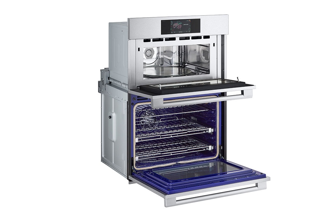 LG STUDIO 1.7/4.7 cu. ft. Combination Double Wall Oven with Air Fry, WCES6428F.BRSLSTD, WCES6428F, thumbnail 5