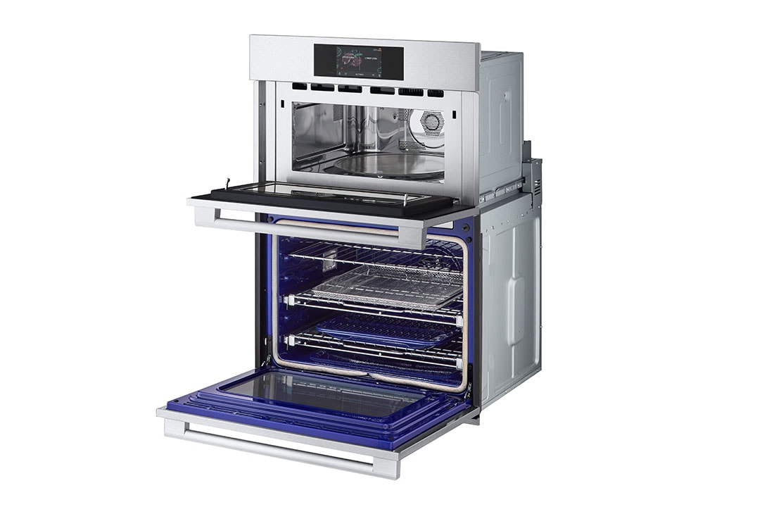 LG STUDIO 1.7/4.7 cu. ft. Combination Double Wall Oven with Air Fry, WCES6428F.BRSLSTD, WCES6428F, thumbnail 6