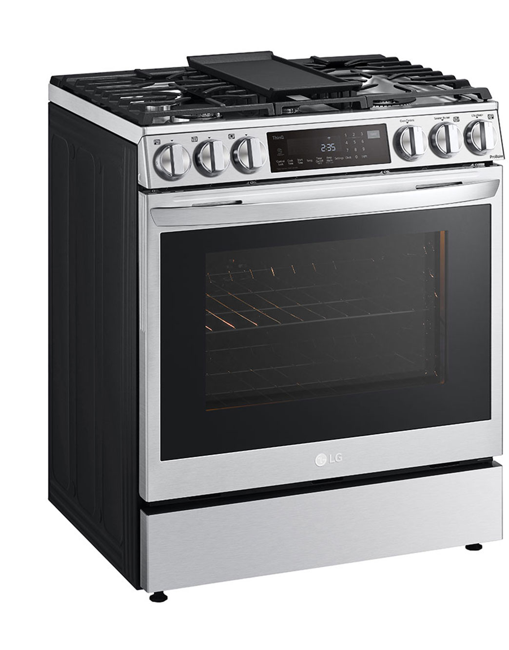 LG LSDL6336F 6.3 cu. ft. Smart wifi Enabled ProBake® Convection InstaView® Dual Fuel SlideIn