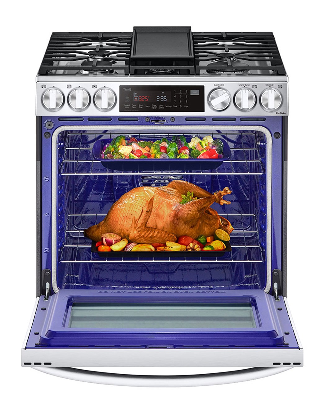LG LSDL6336F 6.3 cu. ft. Smart wifi Enabled ProBake® Convection