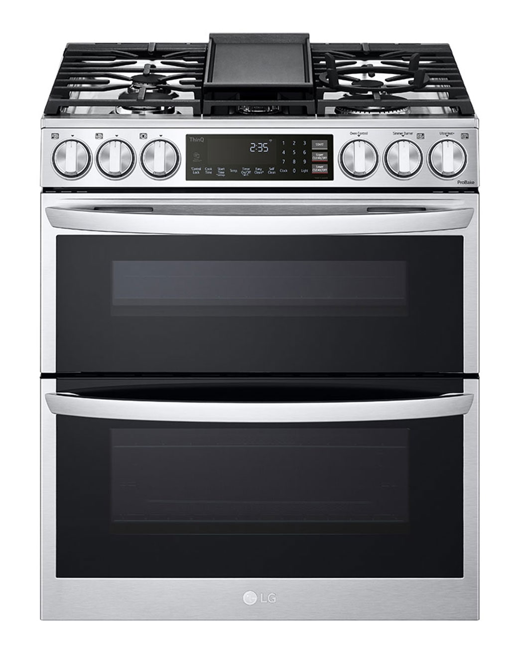 LG 6.9 cu. ft. Smart Gas Double Oven Slidein Range with InstaView