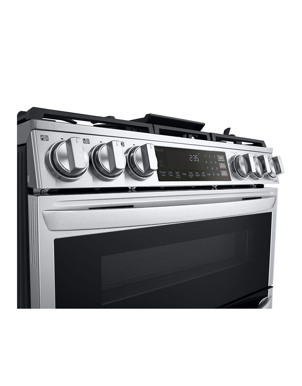 LG 6.9 cu. ft. Smart Gas Double Oven Slidein Range with InstaView®, ProBake® Convection, Air