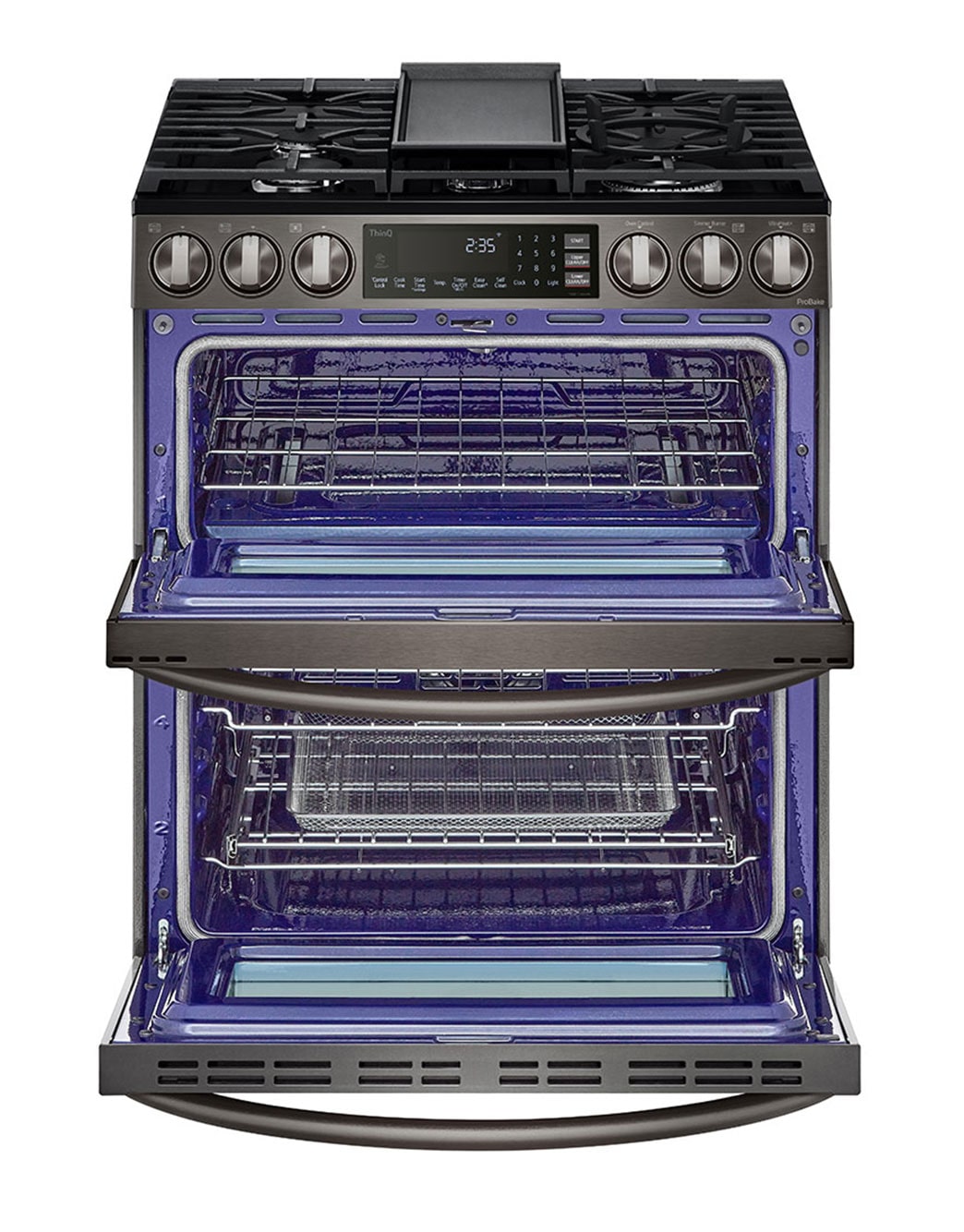 LG 6.9 cu. ft. Smart Gas Double Oven Slidein Range with InstaView