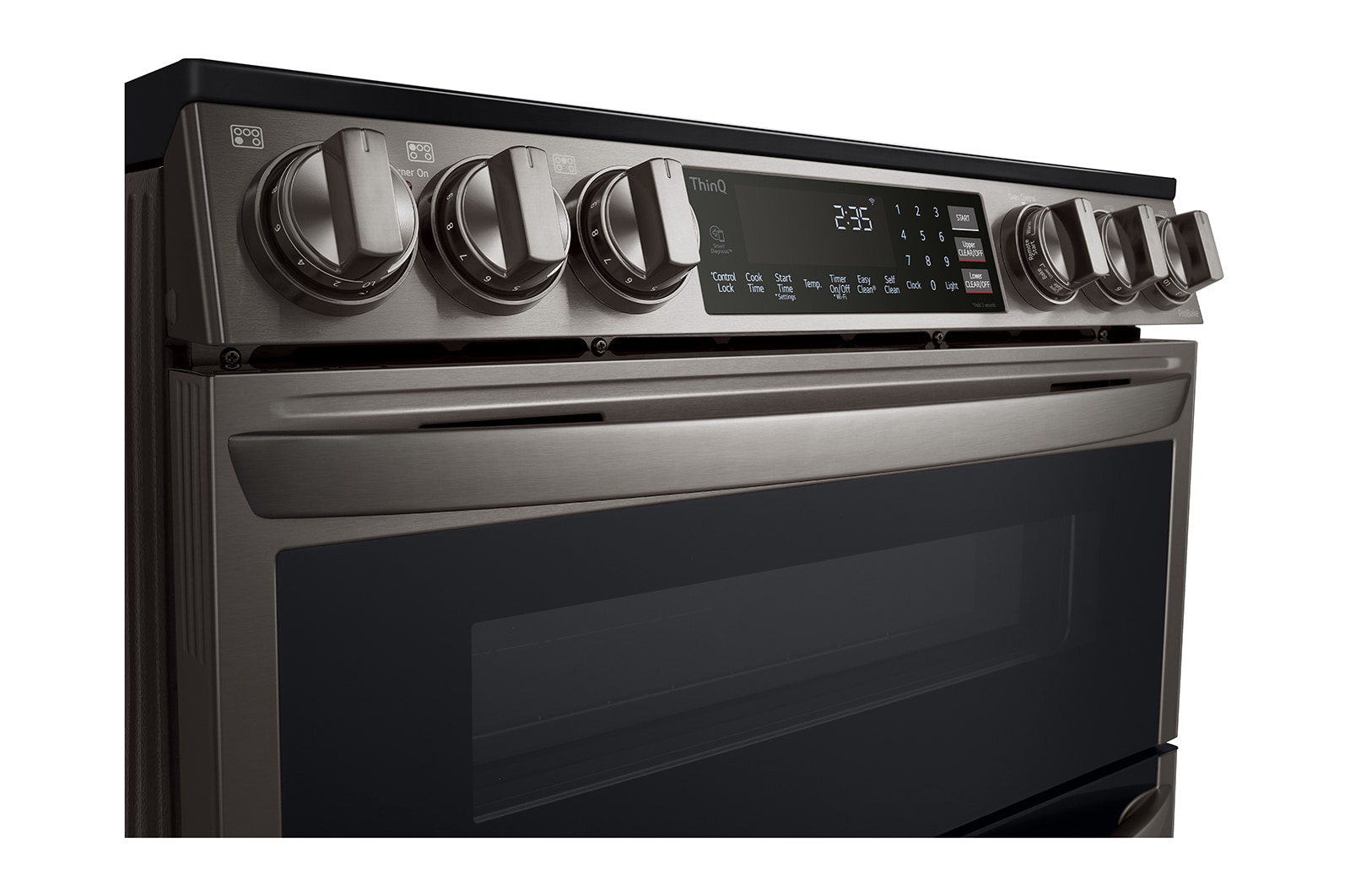LG 7.3 cu. ft. Smart Electric Double Oven Slidein Range with InstaView