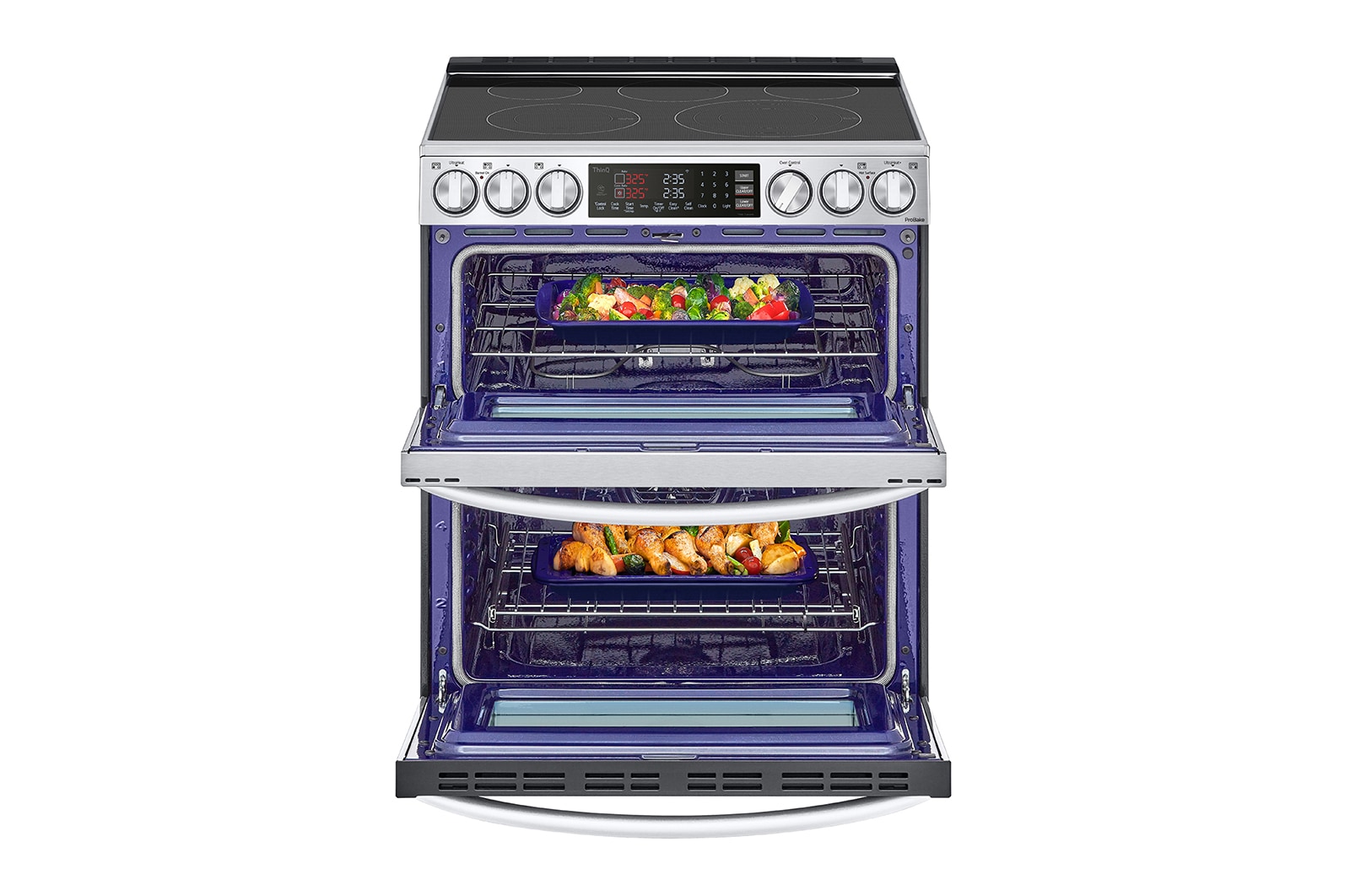 LG 7.3 cu. ft. Smart Electric Double Oven Slidein Range with InstaView®, ProBake® Convection