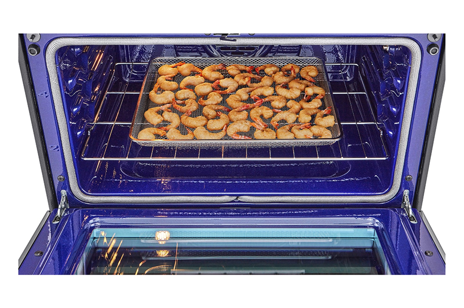 LG 7.3 cu. ft. Smart Electric Double Oven Slidein Range with InstaView