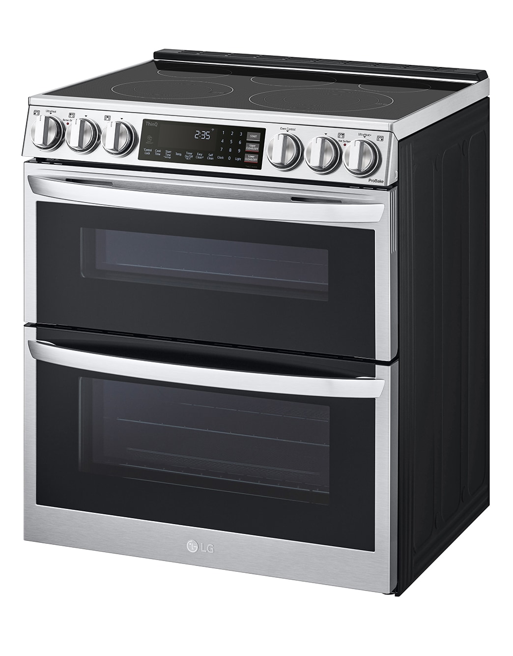 LG 7.3 cu. ft. Smart Electric Double Oven Slidein Range with InstaView®, ProBake® Convection