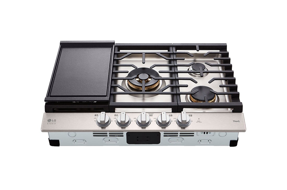 LG STUDIO 30” UltraHeat™ Gas Cooktop with EasyClean® (CBGS3028S) LG USA
